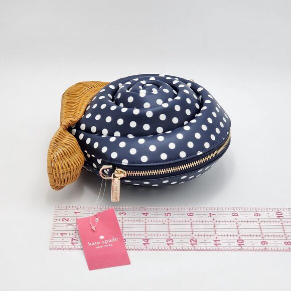 Kate Spade Scarlett Snail Wicker Enchanted Forest Nightcap Crossbody Bag NWT - Picture 9 of 9